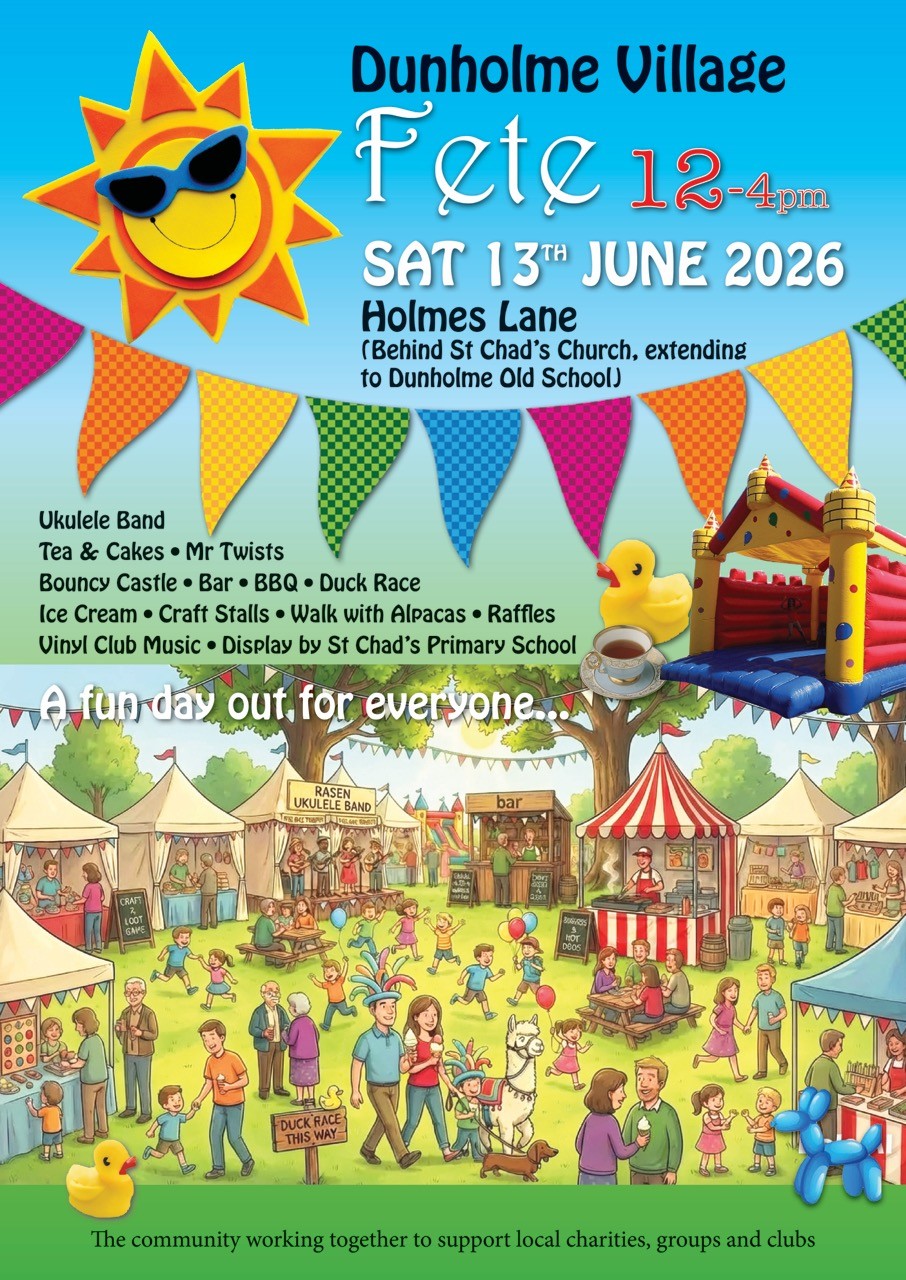Poster for Dunholme Village Fete 2026