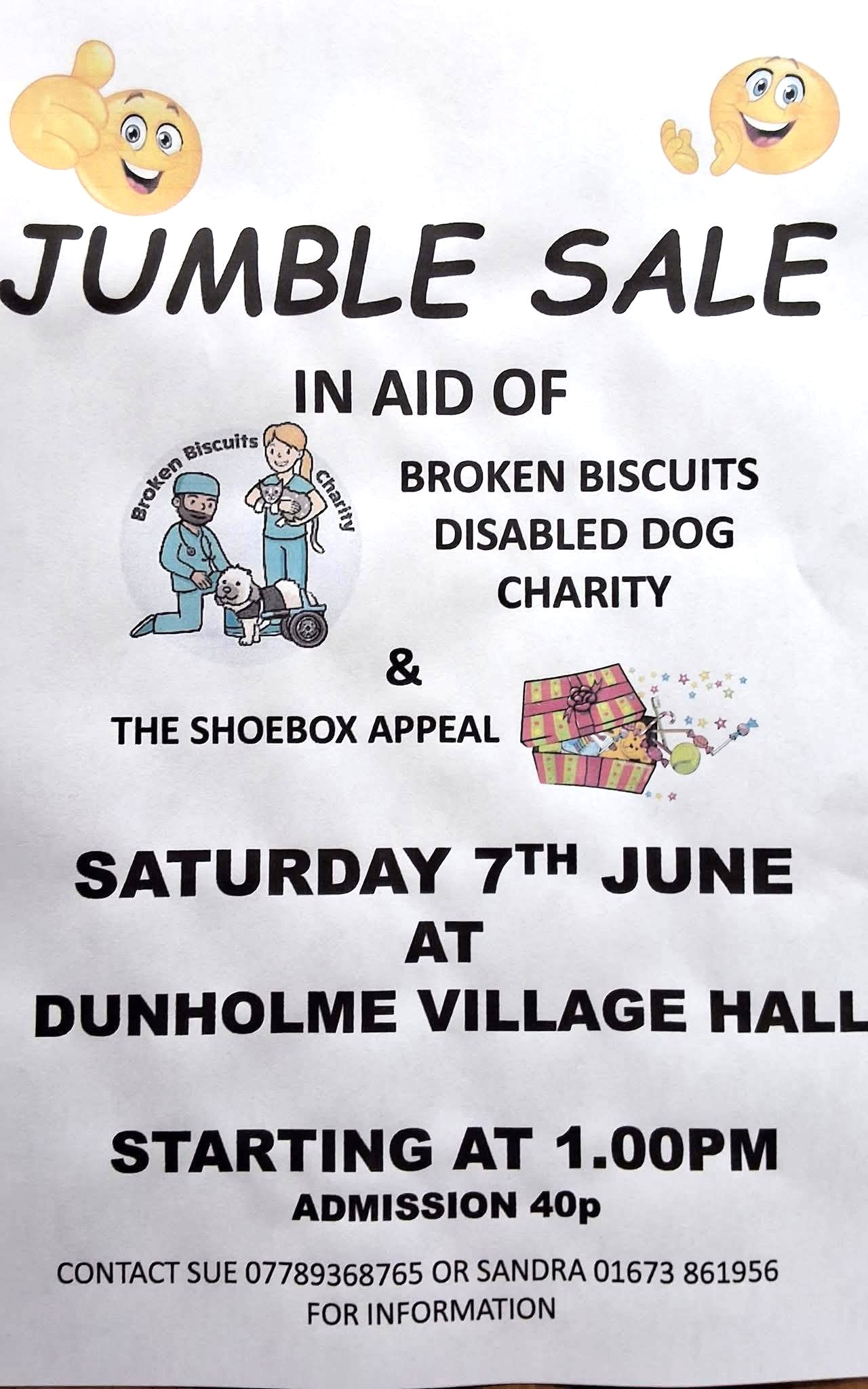 advert for jumble sale on 7th june 2025