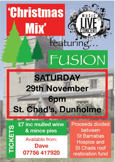 Poster for concert at St Chads on 29th November 2025