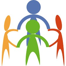 Clip art of a social group
